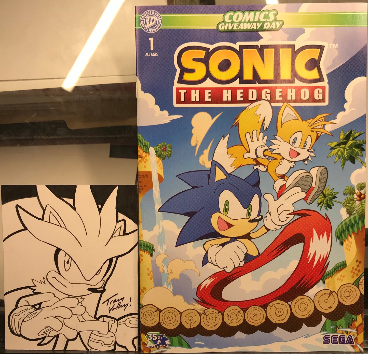 Silver sketch and comic set