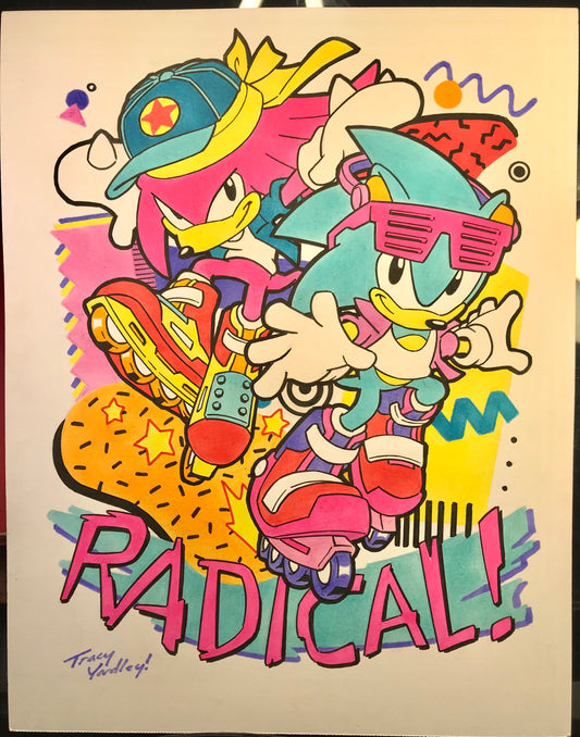 Radical Classic Sonic and Knuckles