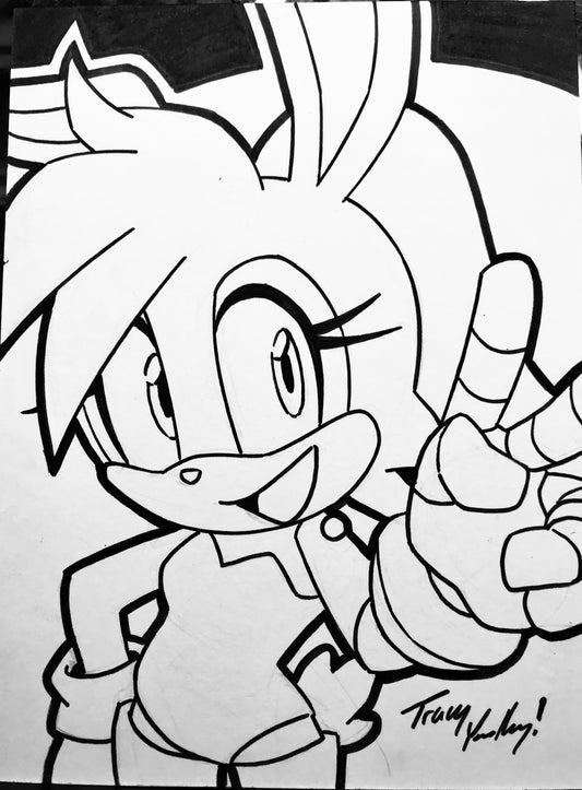 Bunnie art card