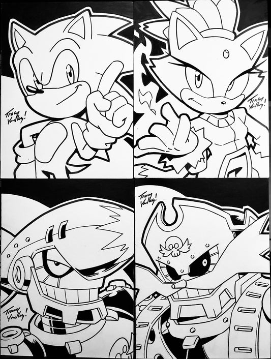 Sonic Rush Adventure art card set