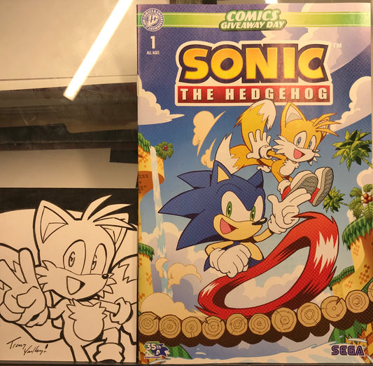 Tails sketch and comic set