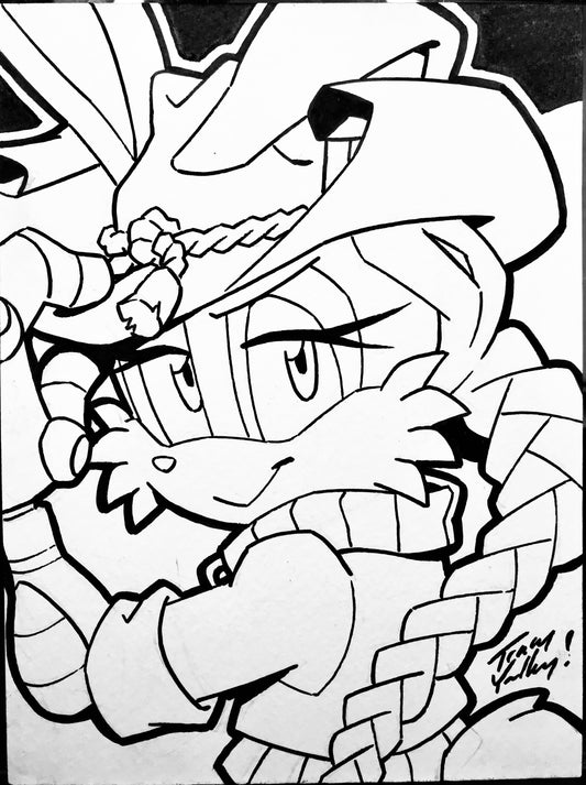 Bunnie art card