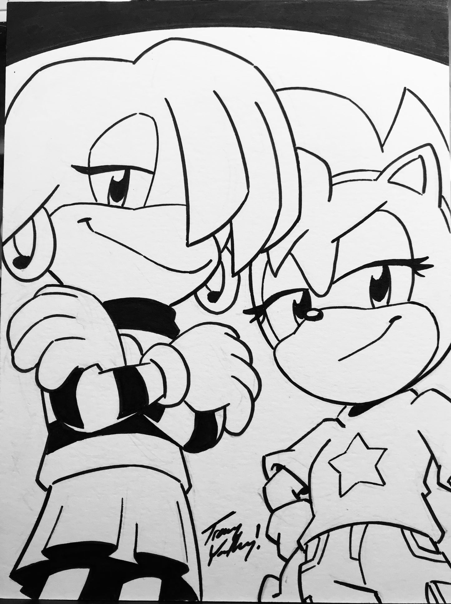 Teckno and Amy art card