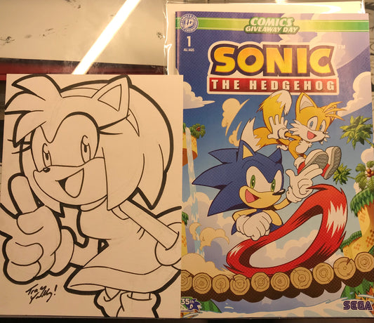 Amy sketch and comic set