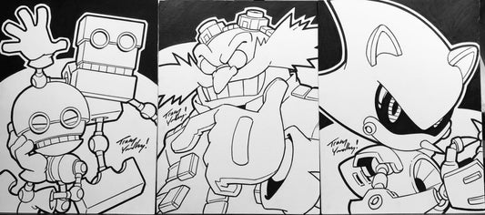 Dr Eggman, Metal Sonic and Orbot/Cubot art card set