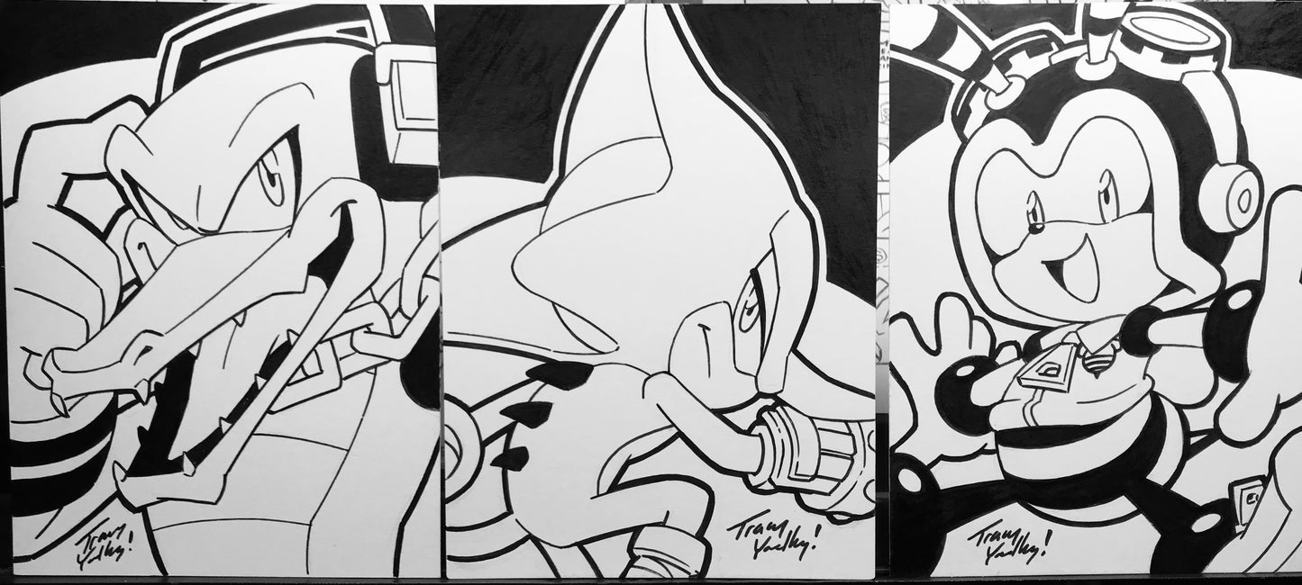 Chaotix art card set