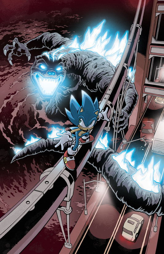 Sonic x Godzilla print
